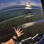 Vicki Stanwycks Photographer Shooting Aerial Photography over the Mouth of the Mississippi River