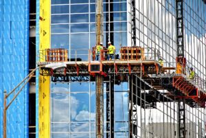 Industrial Photography, Builders buidling Cancer Center in New Orleans